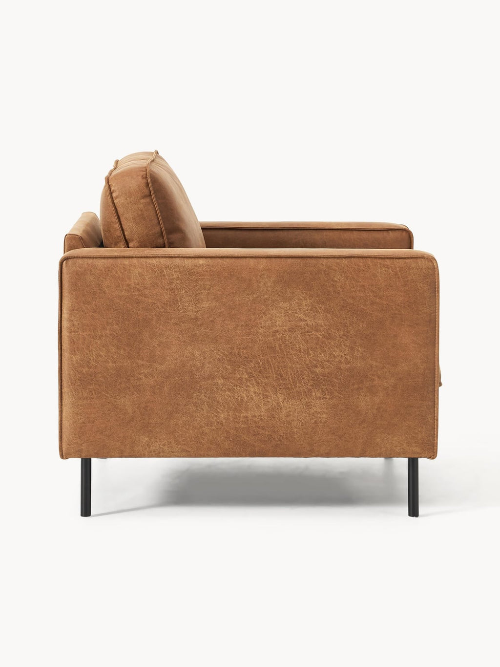 Hunter Leather-Armchair — Terracotta