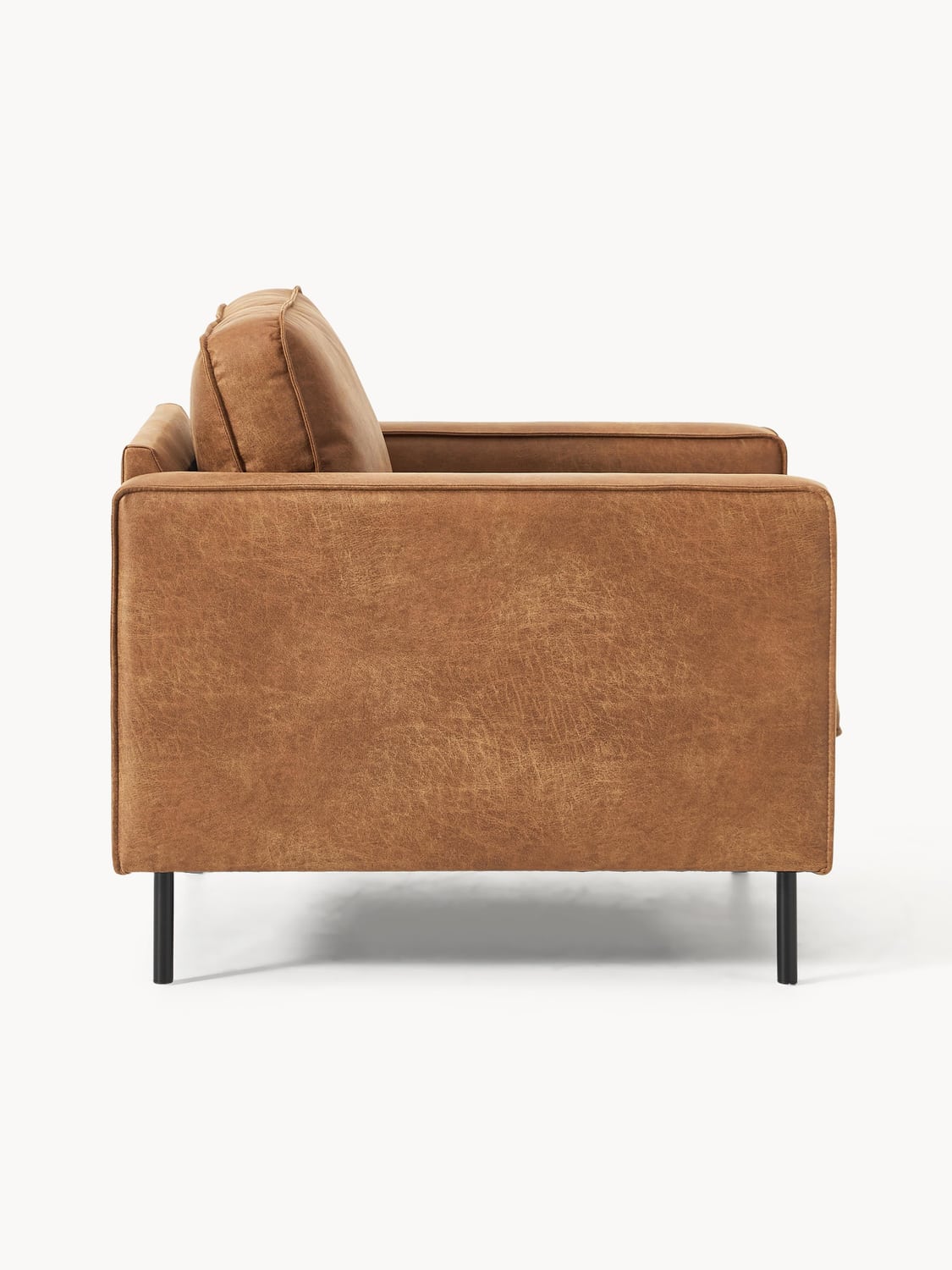 Hunter Leather-Armchair — Terracotta