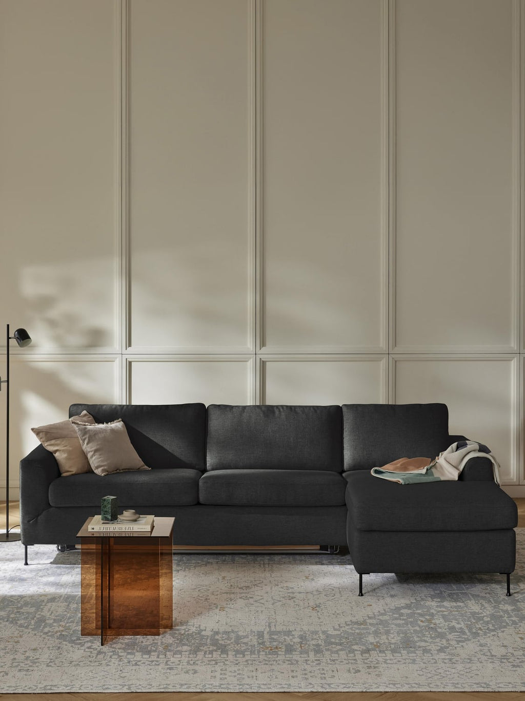 Cucita Sofa Bed (3-seater) with Mattress — Anthracite