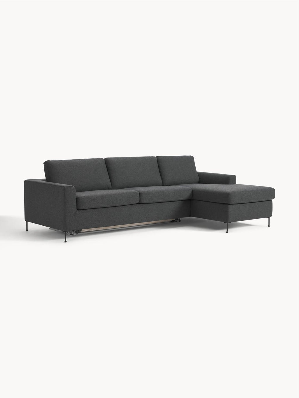 Cucita Sofa Bed (3-seater) with Mattress — Anthracite
