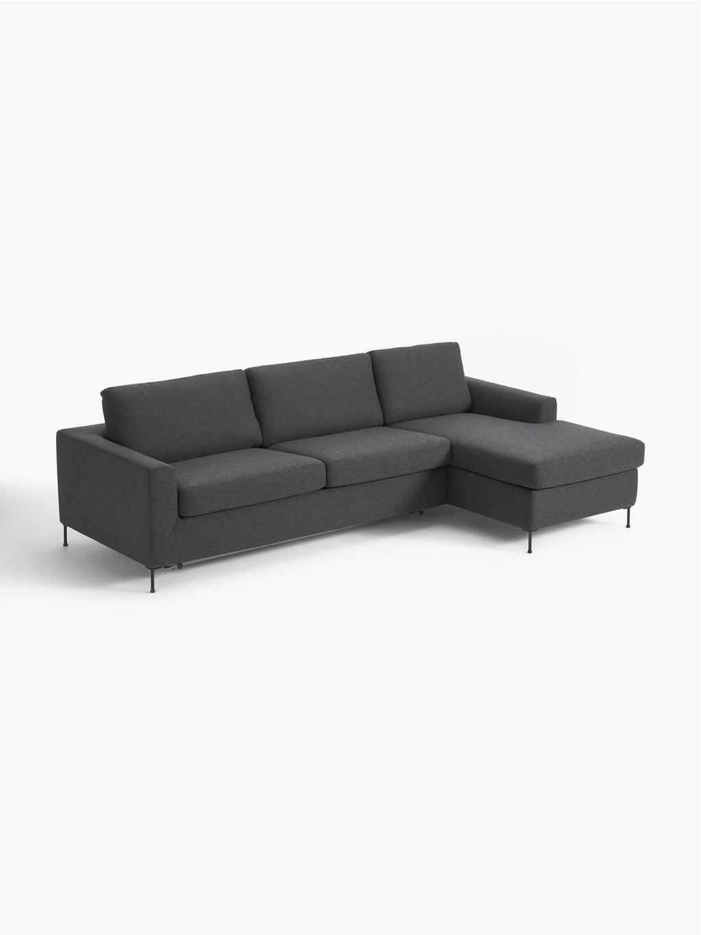 Cucita Sofa Bed (3-seater) with Mattress — Anthracite