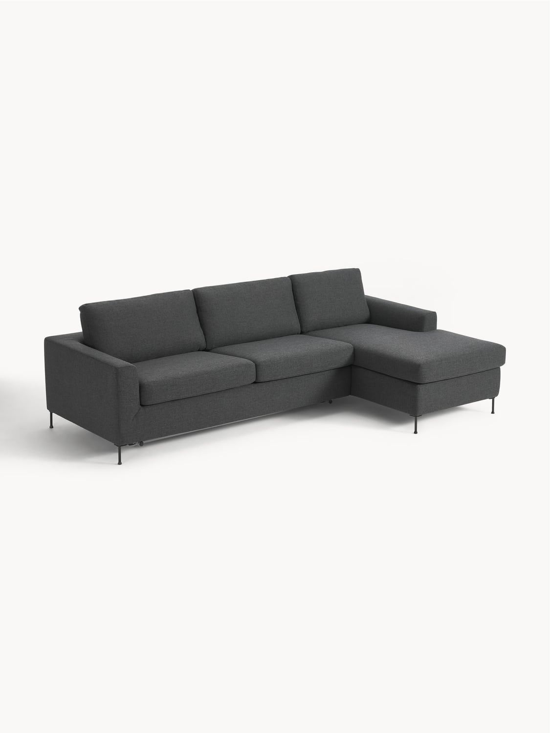 Cucita Sofa Bed (3-seater) with Mattress — Anthracite