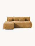 Pao Sofa Bed in Teddy Bouclé with Storage — Ochre