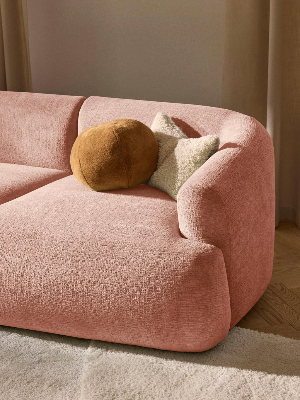 Sofia Corner Module — Blush