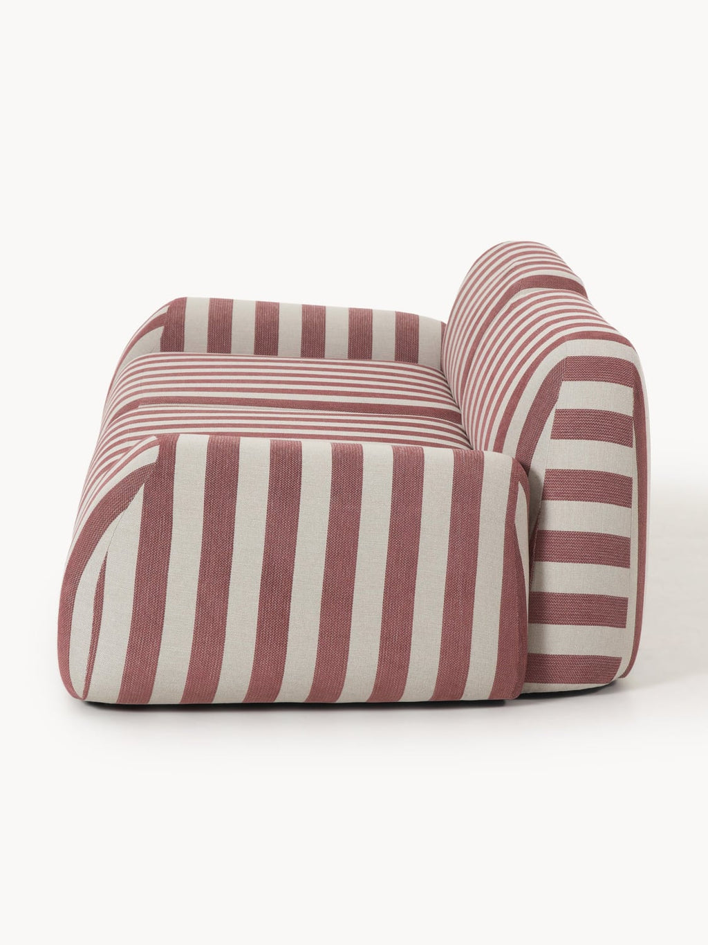 Wolke Modular Striped Sofa (3-seater) — Greige