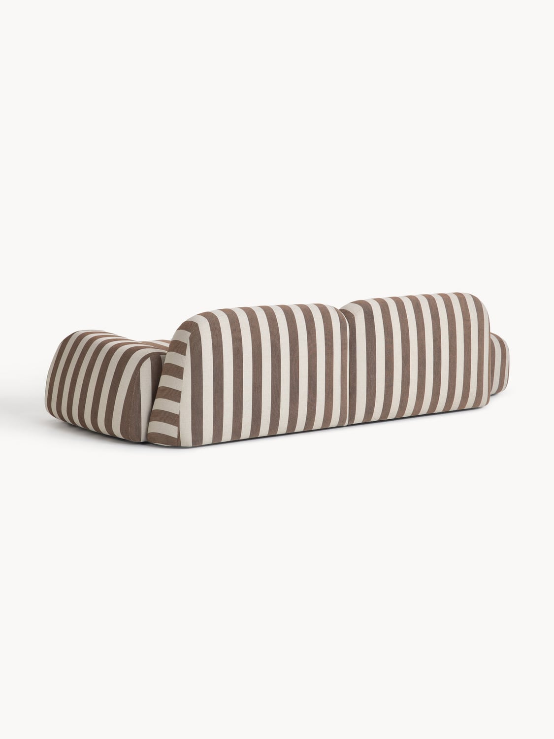 Wolke Modular Striped Sofa (3-seater) — Stone Grey