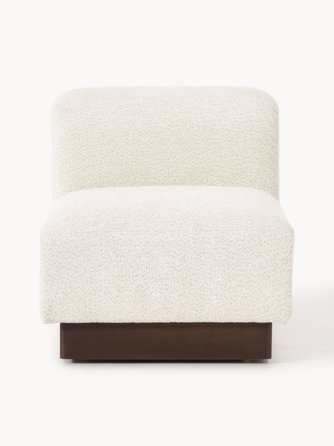 Natalie Middle Module in Teddy Bouclé — Off-White