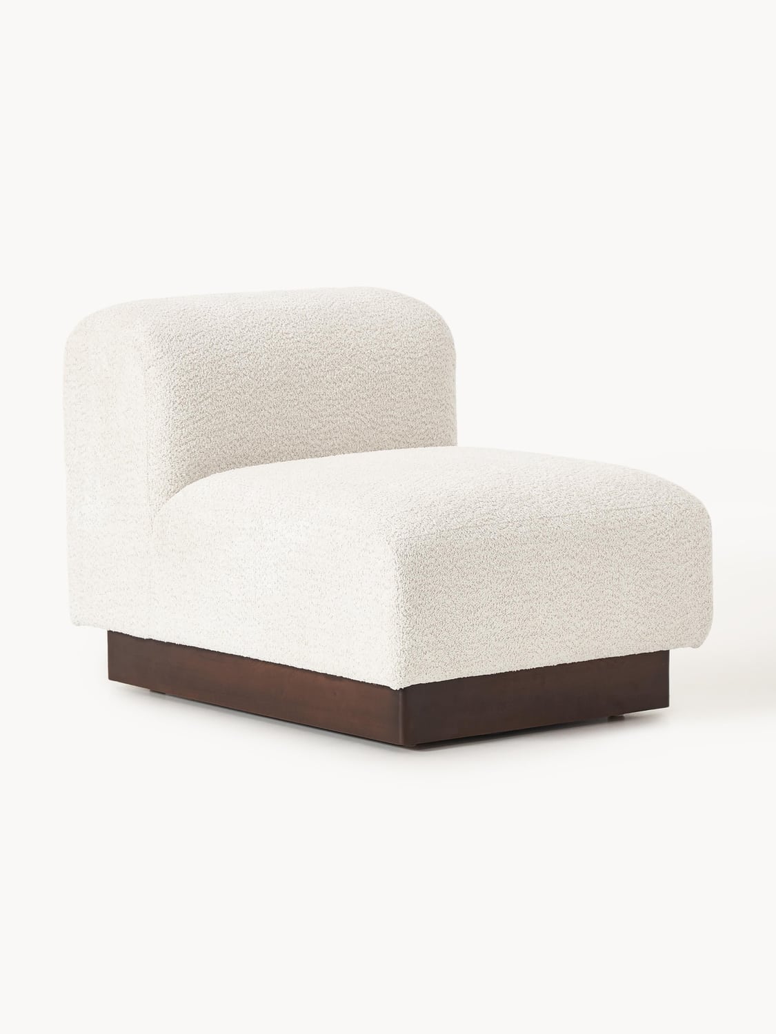 Natalie Middle Module in Teddy Bouclé — Off-White