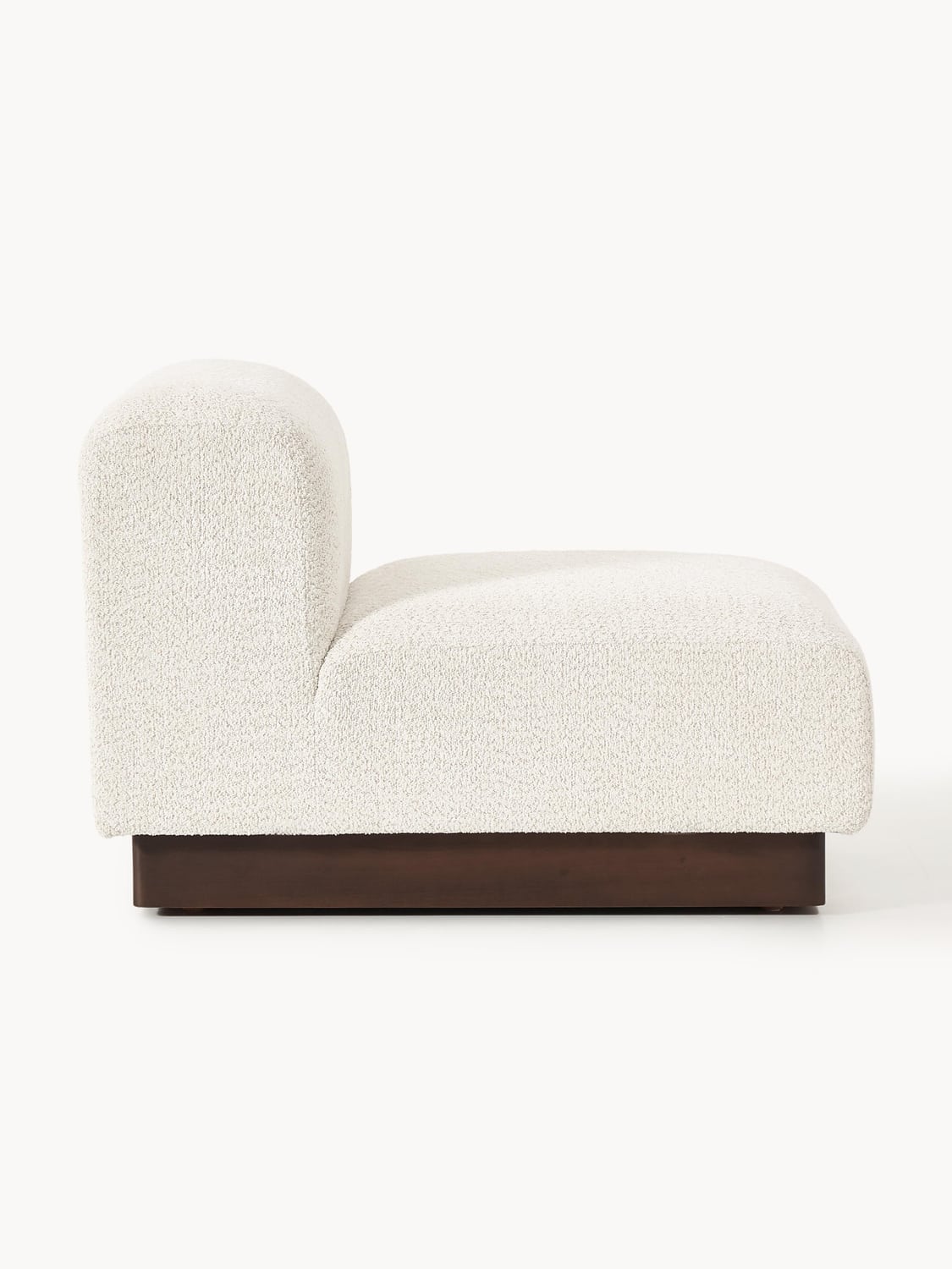Natalie Middle Module in Teddy Bouclé — Off-White