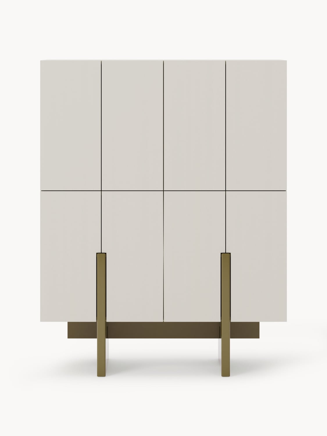 Dado Wood-Highboard — Light Grey
