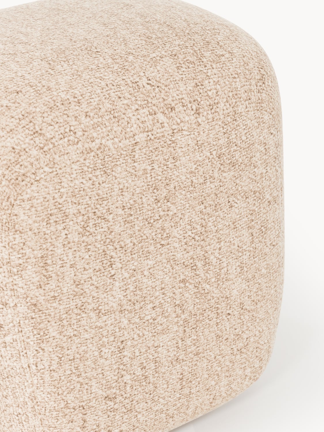 Wolke Tall Bouclé Sofa Ottoman — Sand