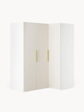 Simone Modular Corner Wardrobe, 165 cm Width, in various sizes — Off-White