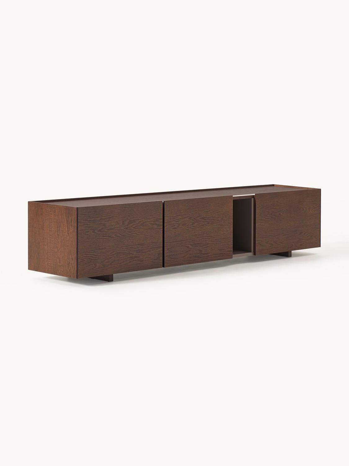 Larsen Wood-TV-Lowboard — Dark Grey