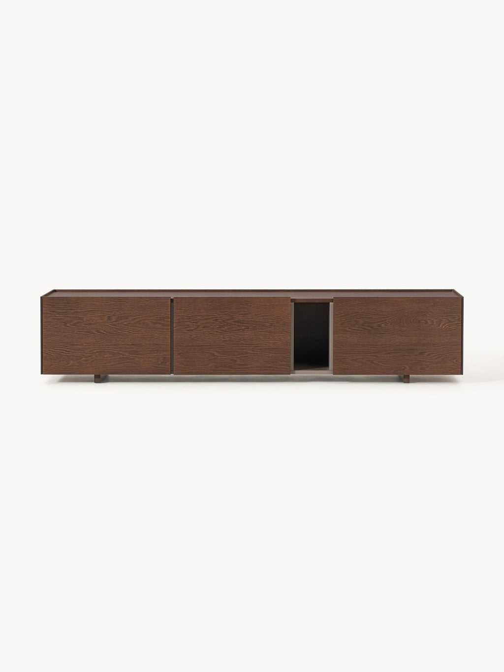 Larsen Wood-TV-Lowboard — Dark Grey