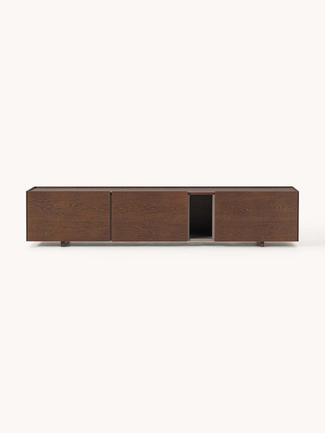 Larsen Wood-TV-Lowboard — Dark Grey