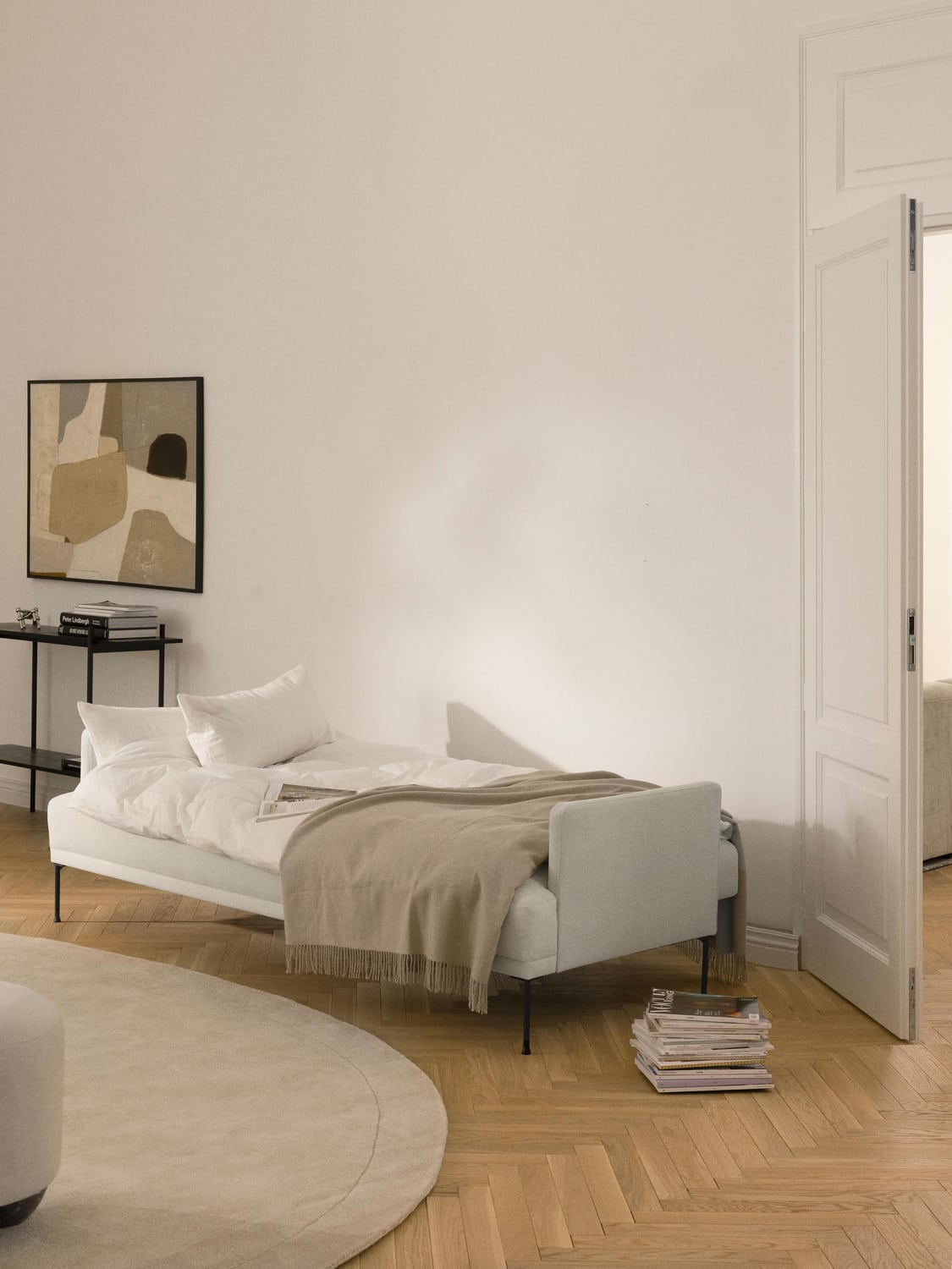 Fluente Sofa Bed (3-seater) — Off-White