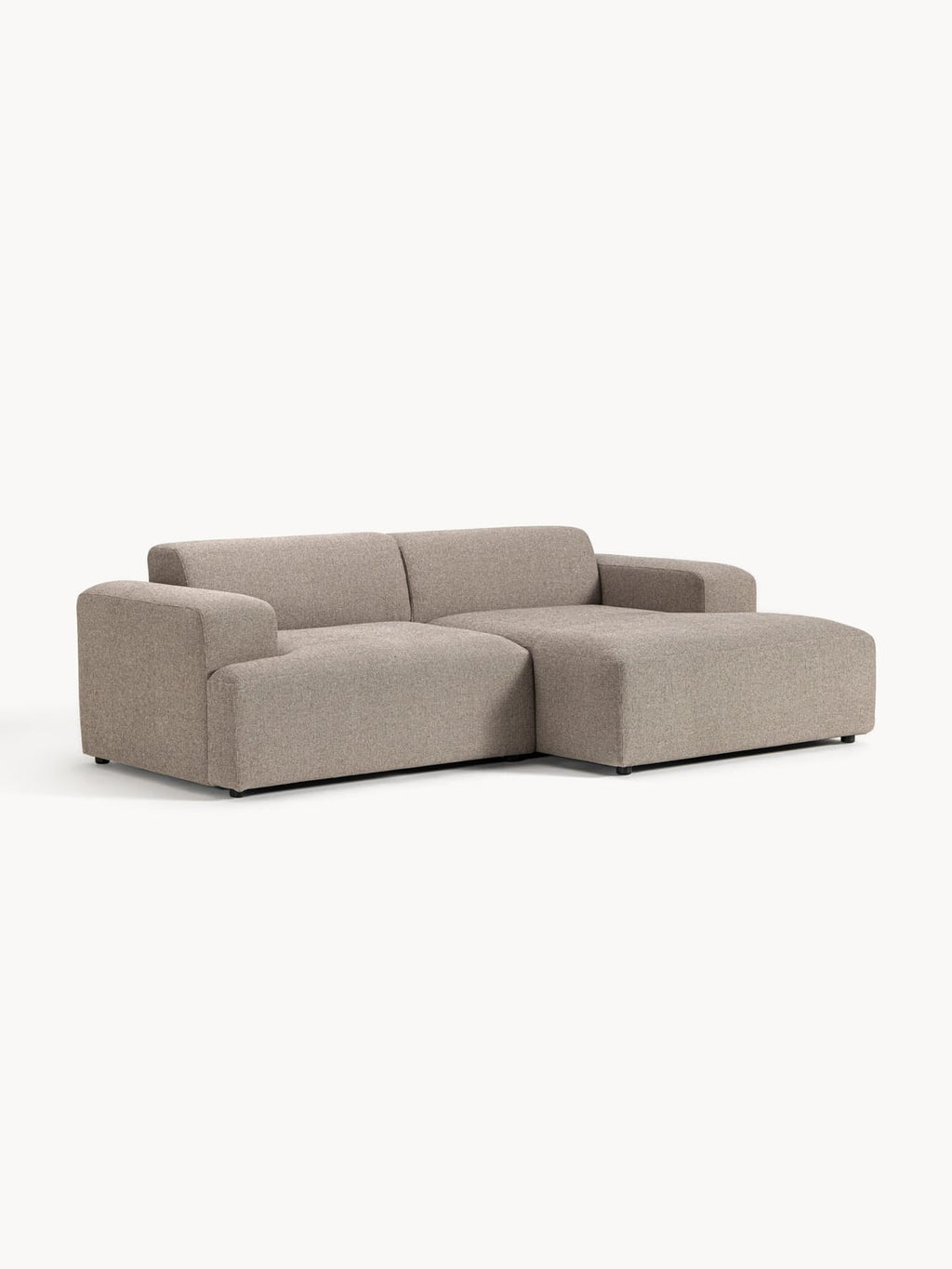 Melva Corner Sofa (3-seater) — Mushroom