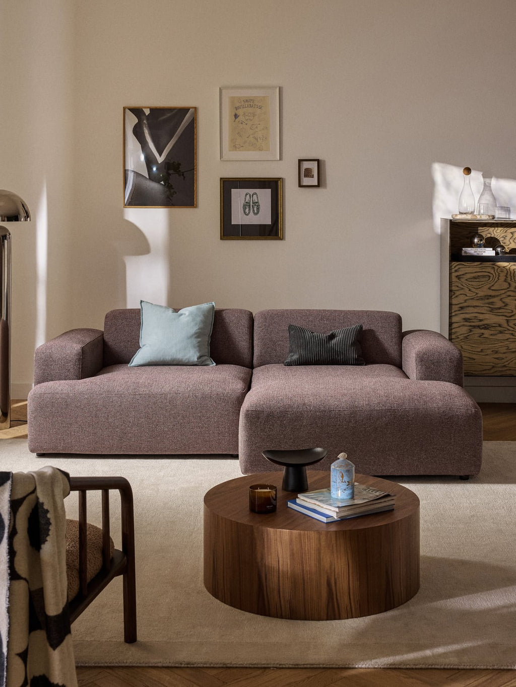 Melva Corner Sofa (3-seater) — Clay