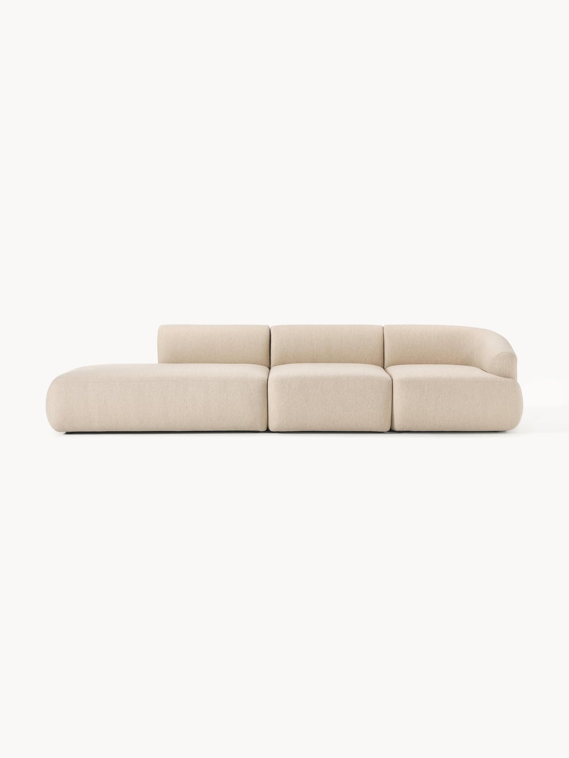 Sofia Modular Chaise (2-seater) — Beige