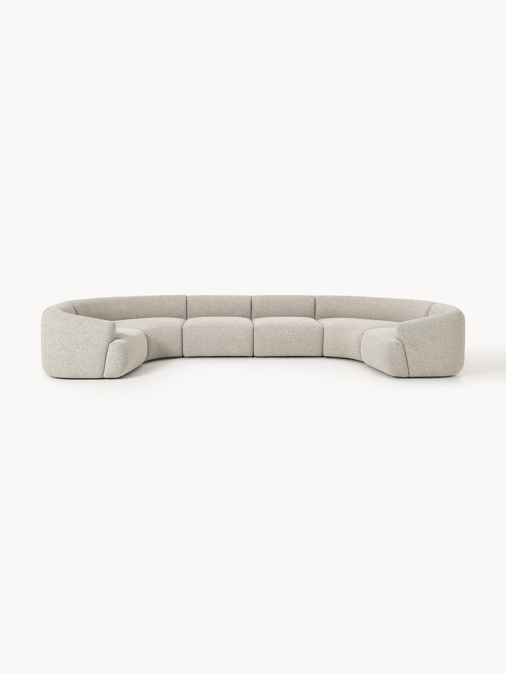 Sofia Modular Bouclé XL Sofa — Pearl Grey