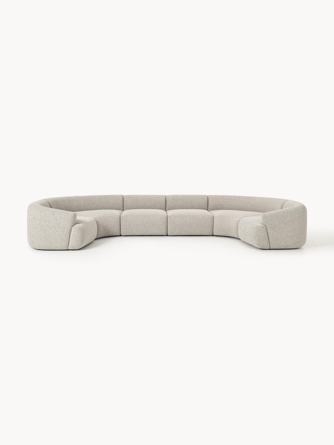 Sofia Modular Bouclé XL Sofa — Pearl Grey