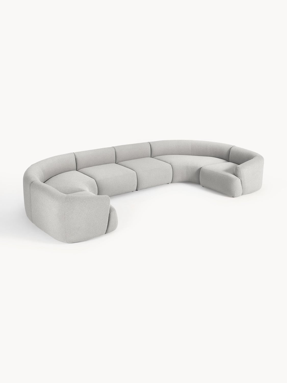 Sofia Modular Bouclé XL Sofa — Mist Grey