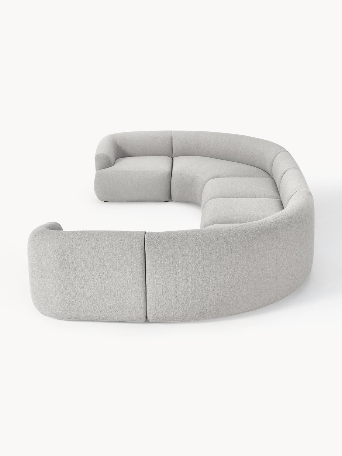 Sofia Modular Bouclé XL Sofa — Mist Grey