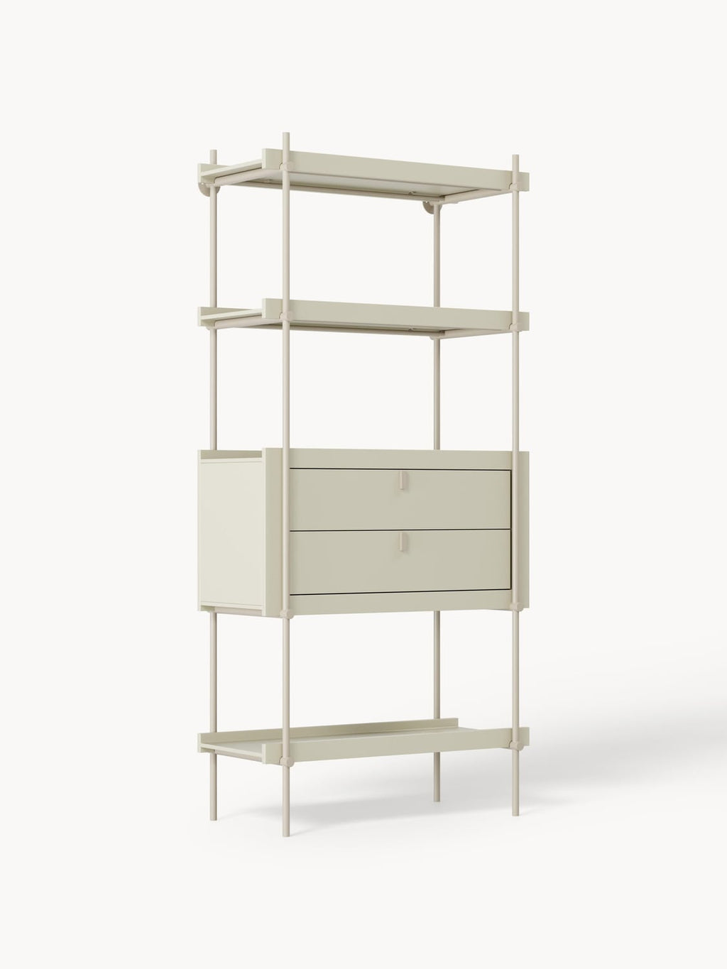 Rio Tall Shelving Unit with Drawers