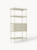 Rio Tall Shelving Unit with Drawers