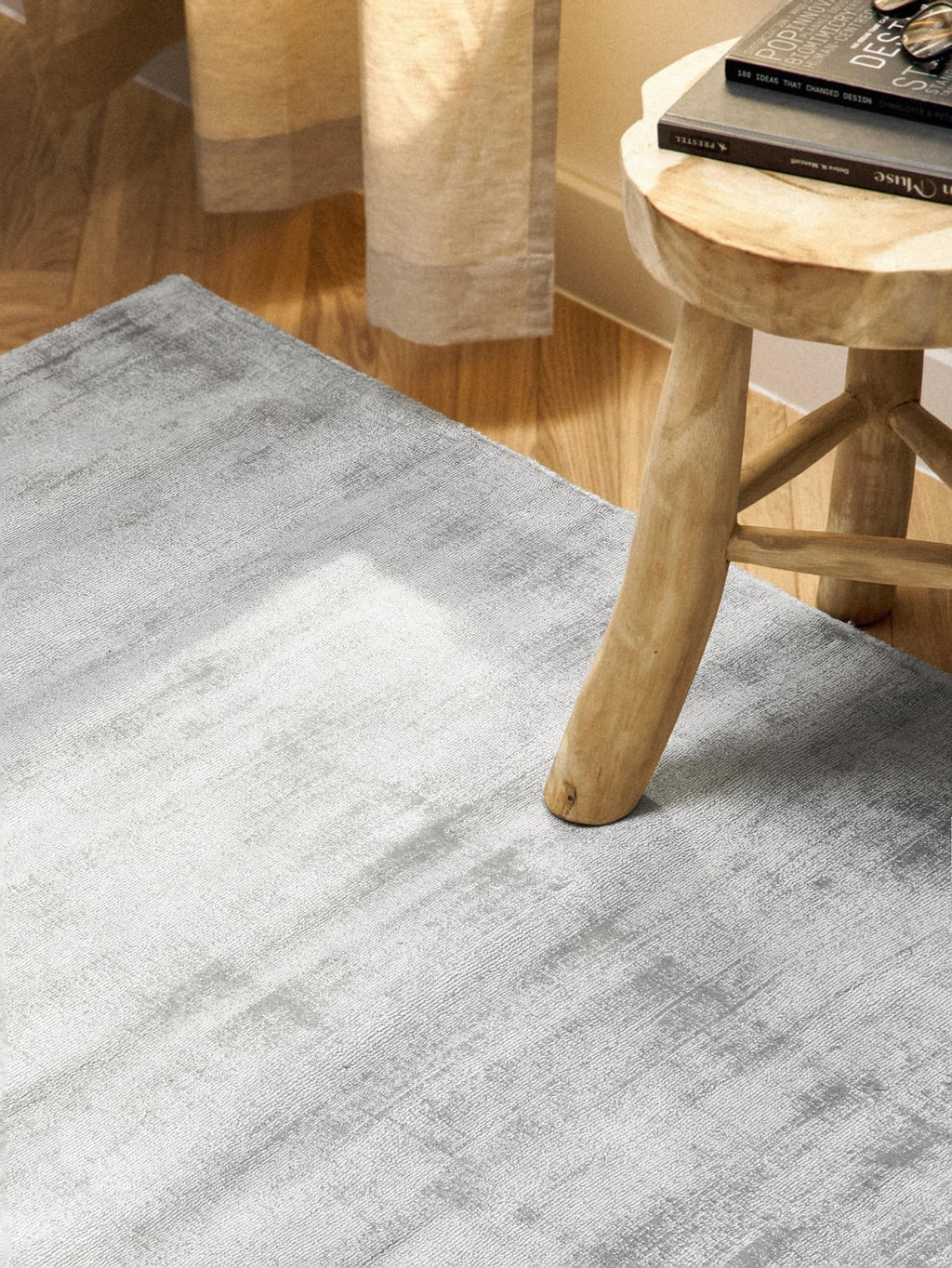 Jane Handwoven Viscose Rug — Oatmeal