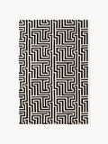 Monty Hand-Tufted Wool Rug with Raised High-Low-Texture — Dark Grey