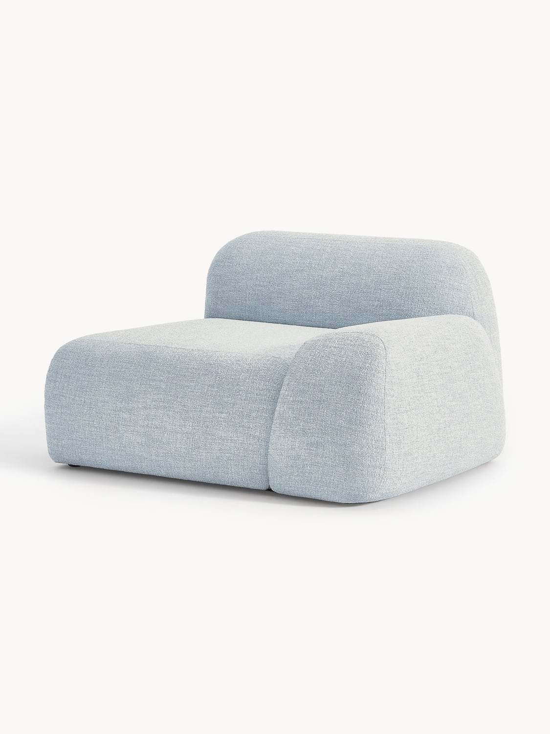 Wolke Bouclé Corner Module — Pearl Grey