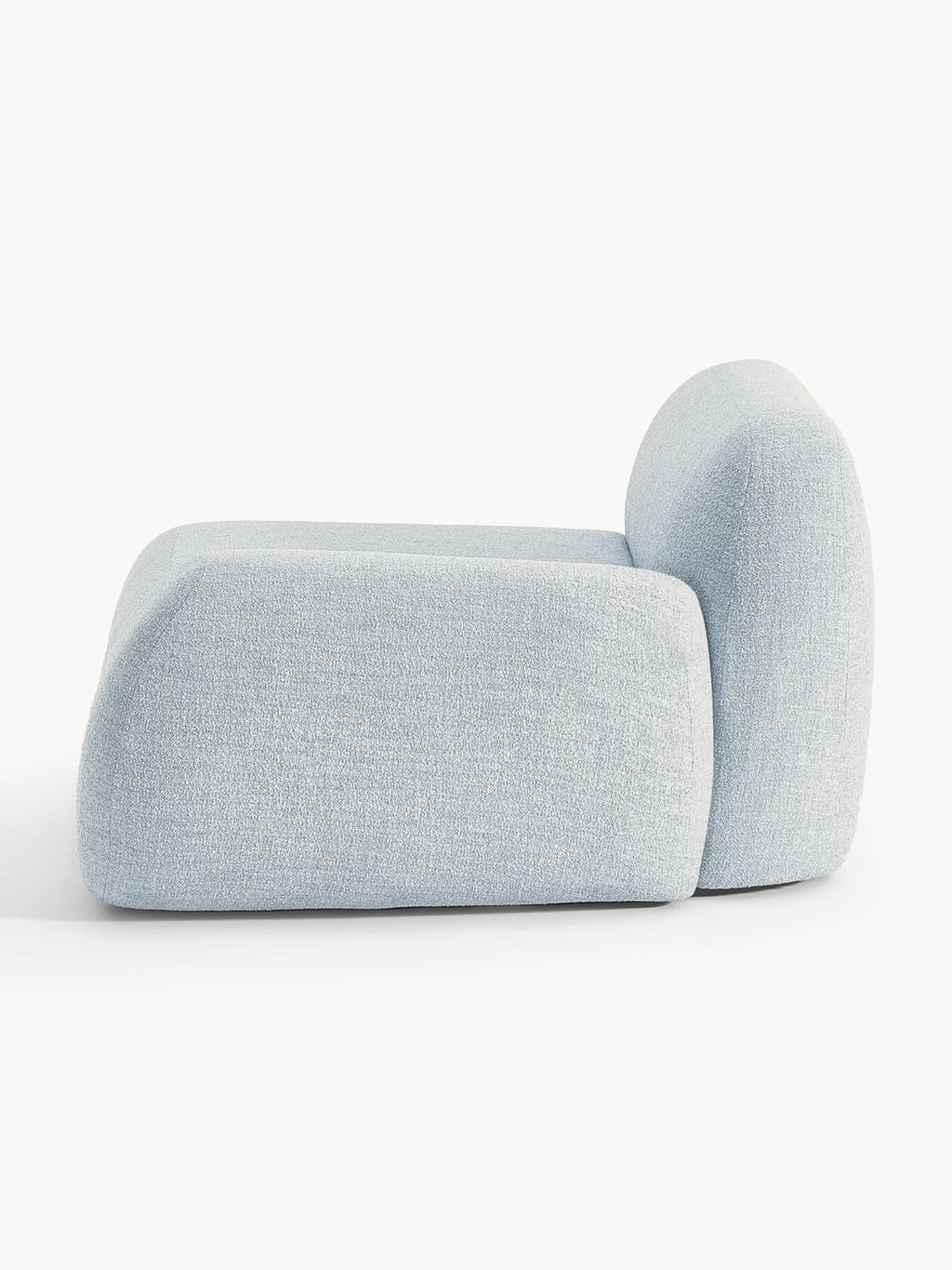 Wolke Bouclé Corner Module — Pearl Grey