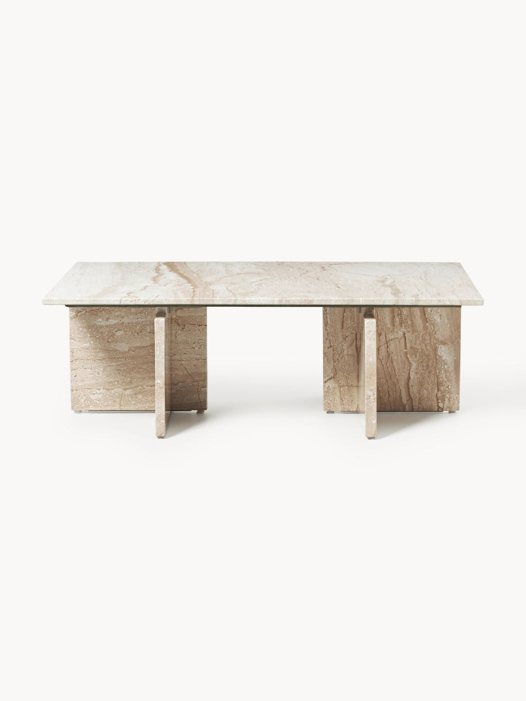 Marisa Coffee Table in Travertine