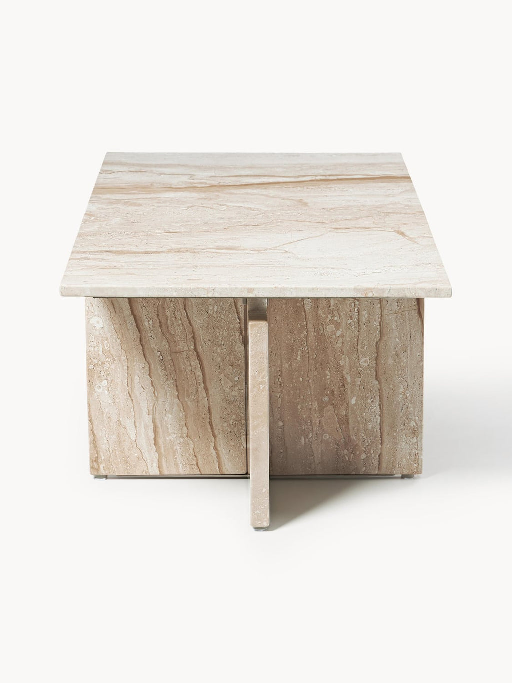 Marisa Coffee Table in Travertine