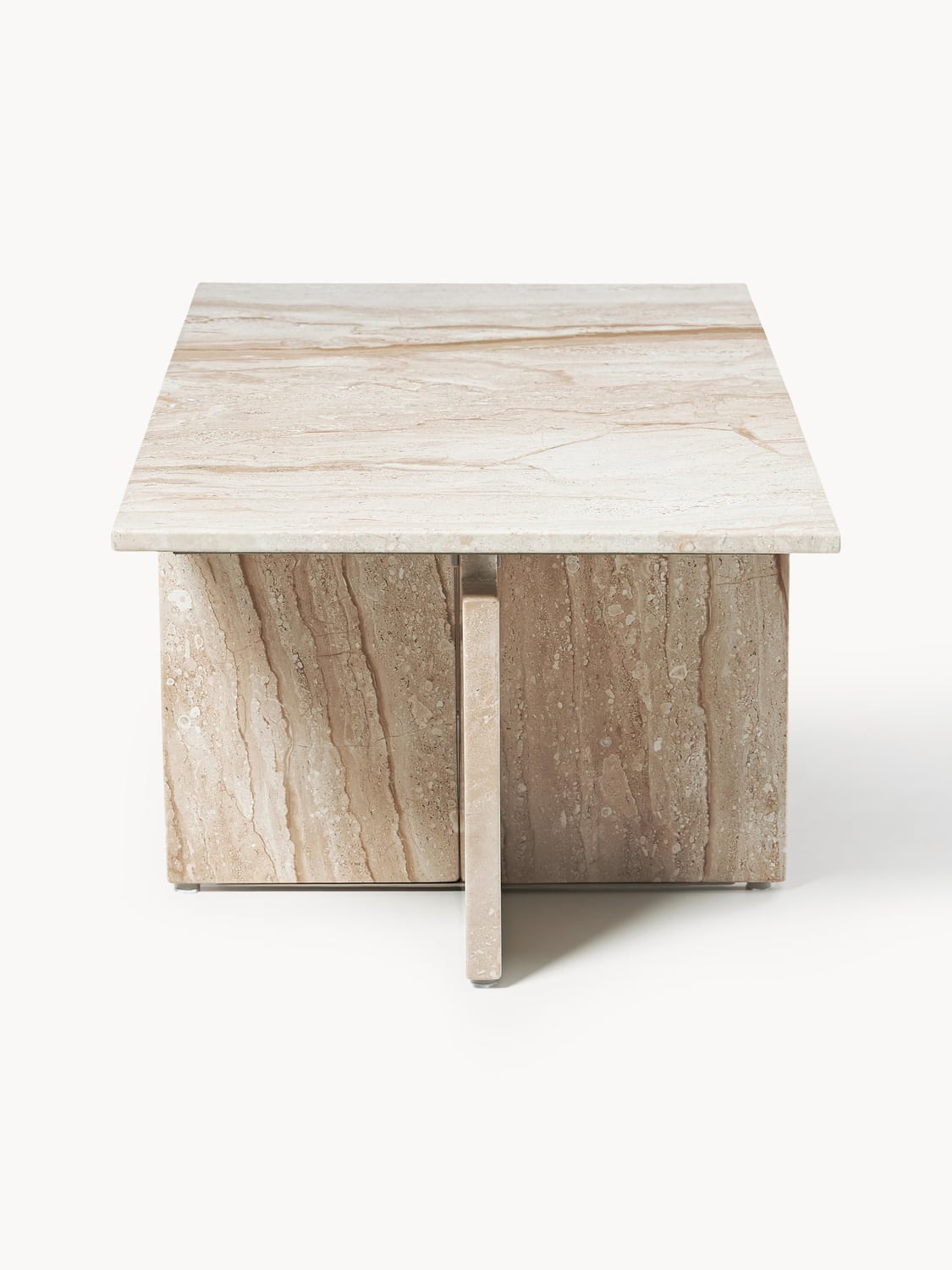 Marisa Coffee Table in Travertine