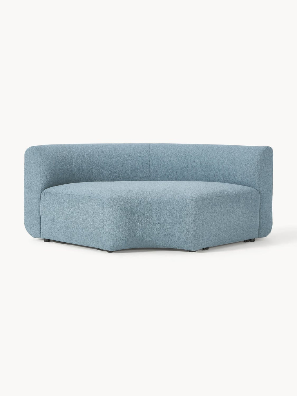 Sofia Round Bouclé Corner Module — Grey