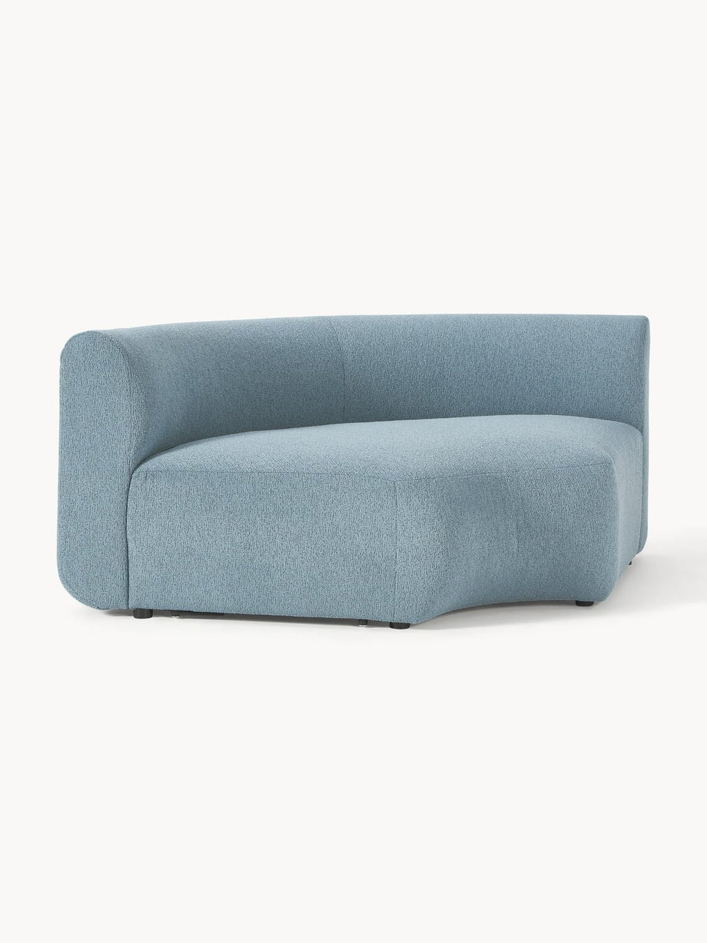 Sofia Round Bouclé Corner Module — Grey