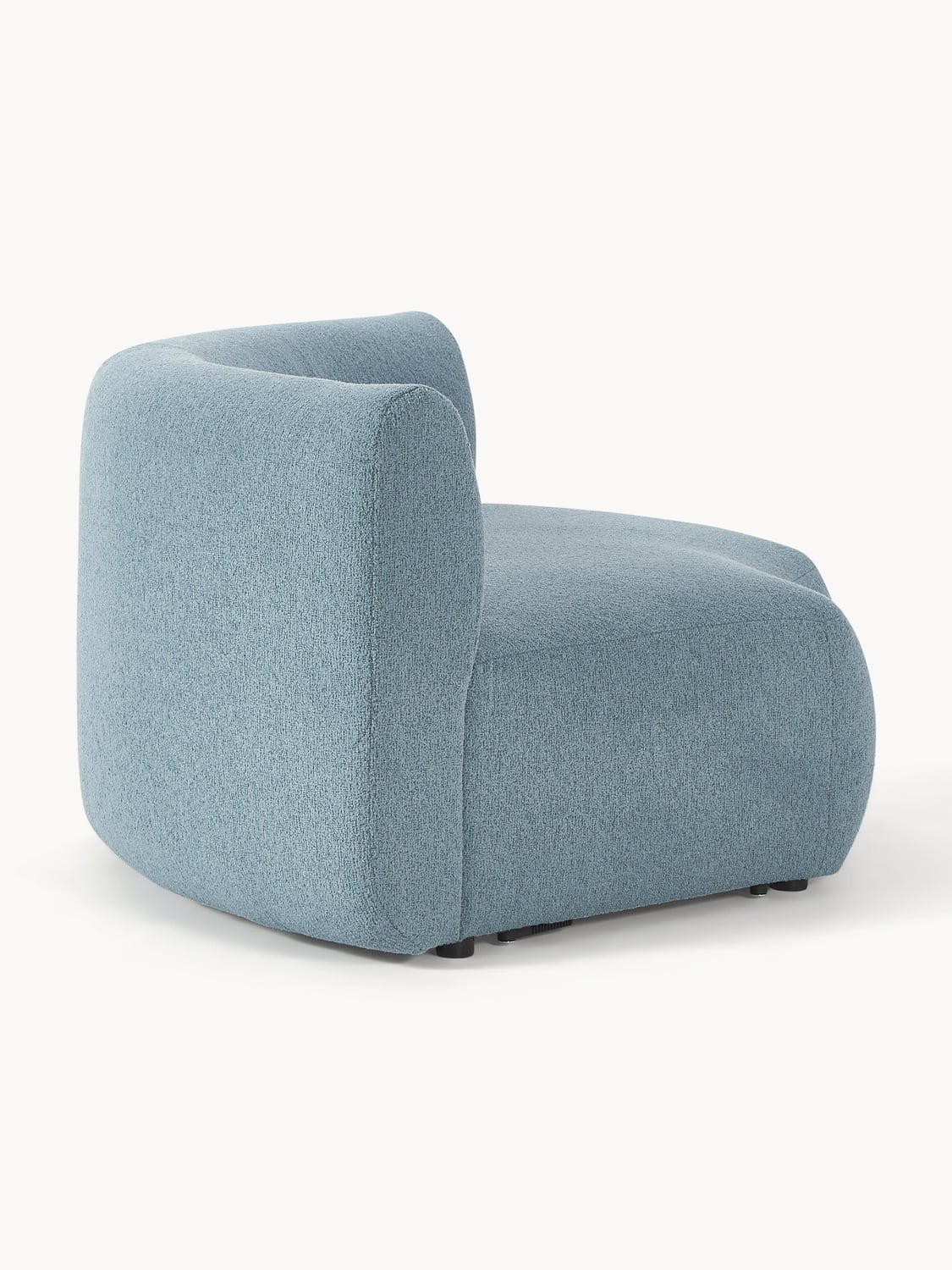 Sofia Round Bouclé Corner Module — Grey
