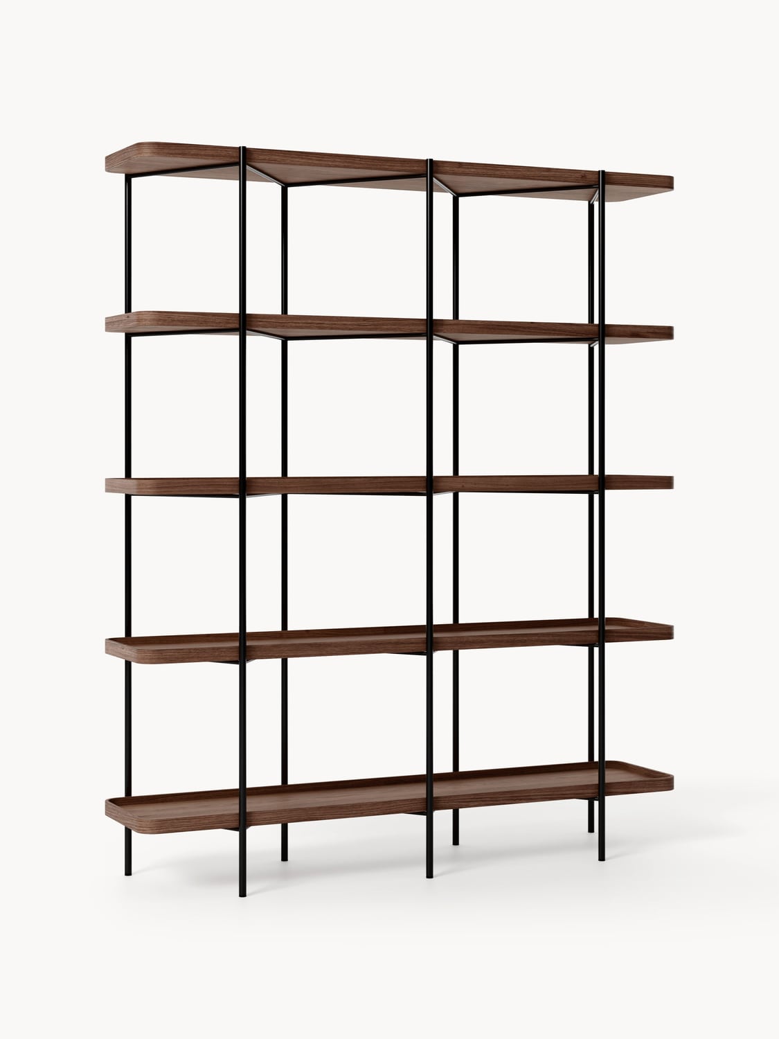 Renee Large Wooden Shelving Unit — Grey