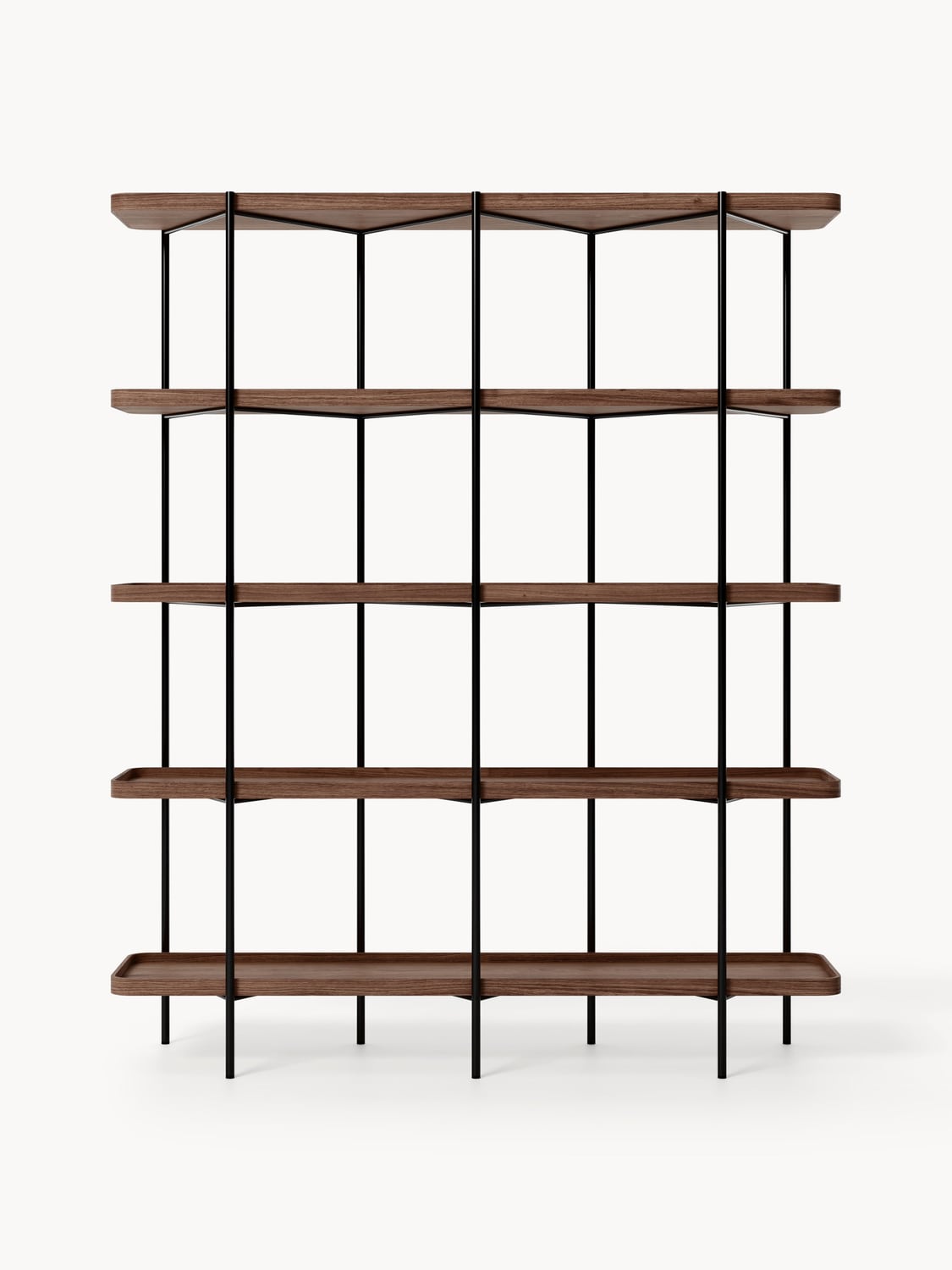 Renee Large Wooden Shelving Unit — Grey
