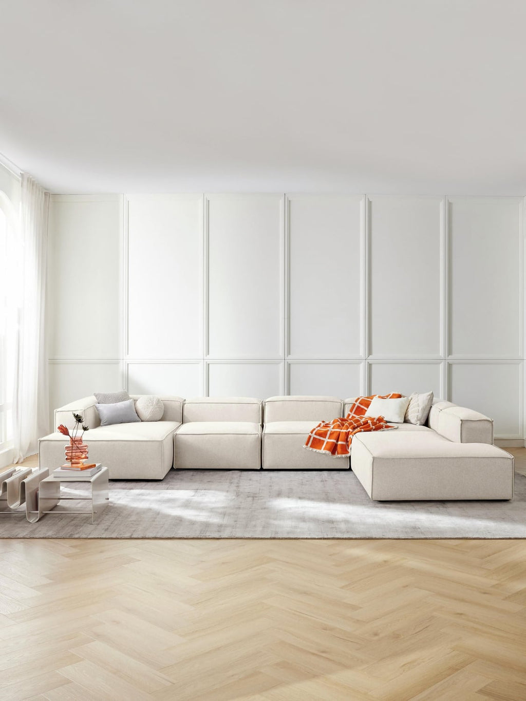 Lennon Modular XL Sofa — Blush