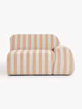 Wolke Striped Corner Module — Oatmeal