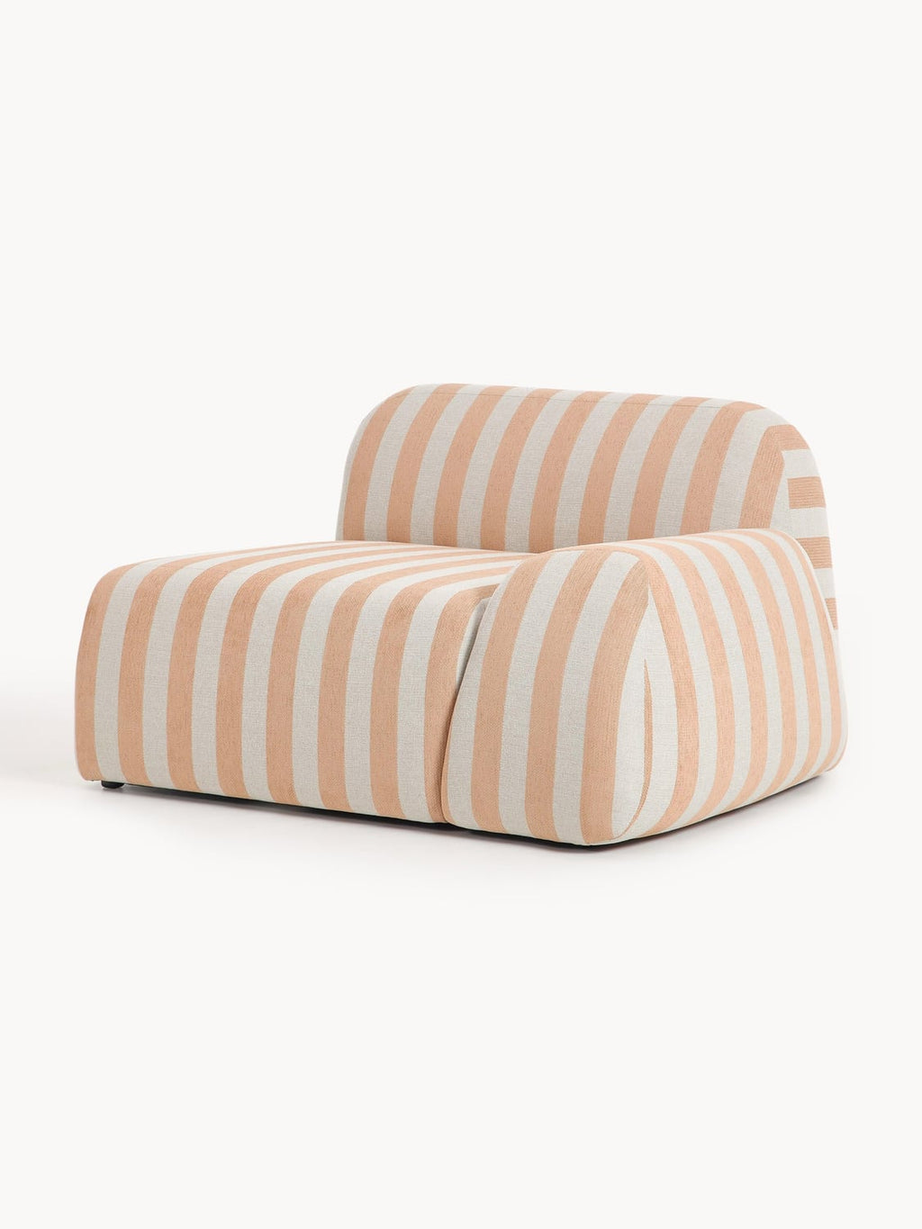 Wolke Striped Corner Module — Oatmeal