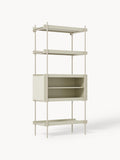 Rio Tall Shelving Unit with Open Storage — Sage