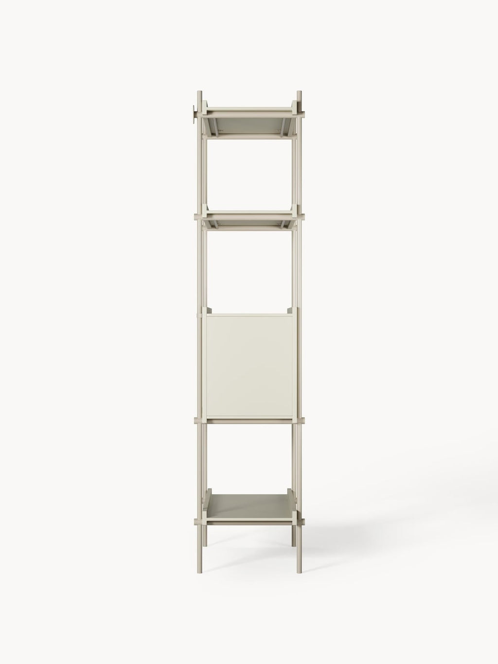 Rio Tall Shelving Unit with Open Storage — Sage