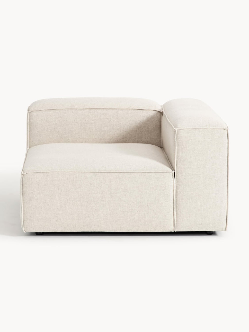 Lennon Corner Module in Linen Blend — Light Grey