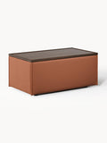Lennon Sofa Ottoman with Storage — Cognac