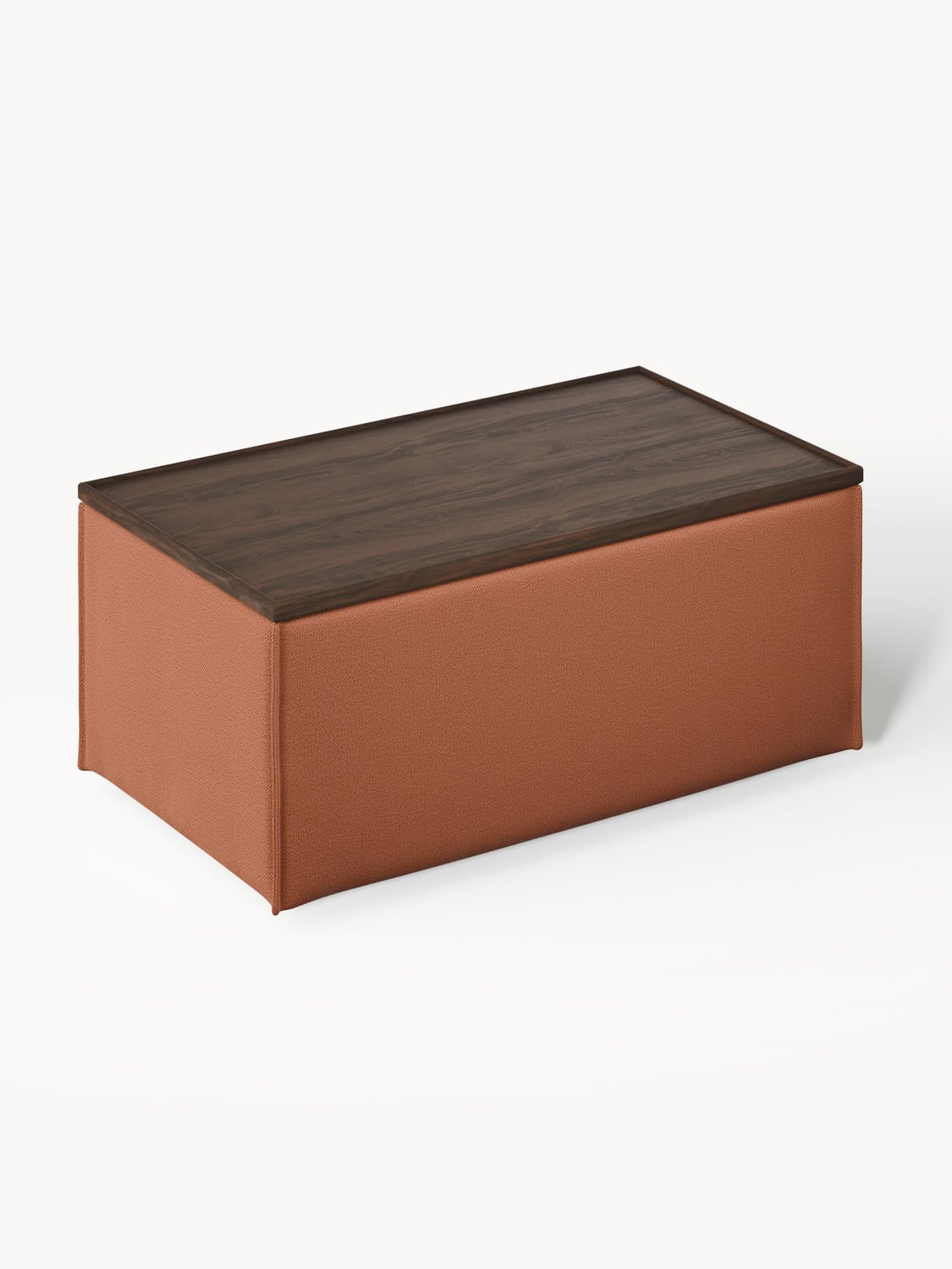 Lennon Sofa Ottoman with Storage — Cognac