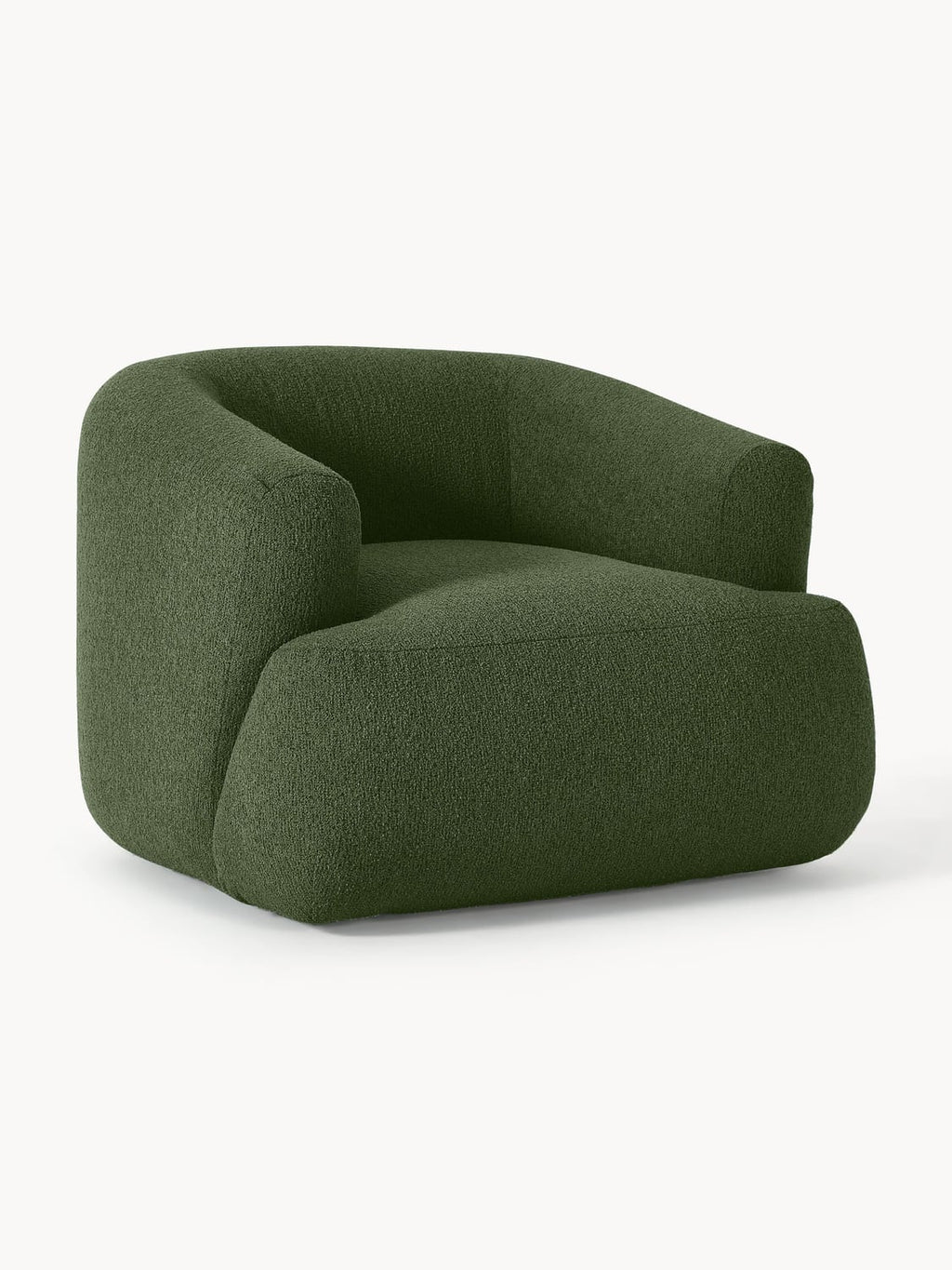 Sofia Bouclé Armchair — Dark Green